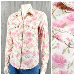 Vintage Cowgirl Essential Lucky Brand Floral Western  Y2k Coastal
